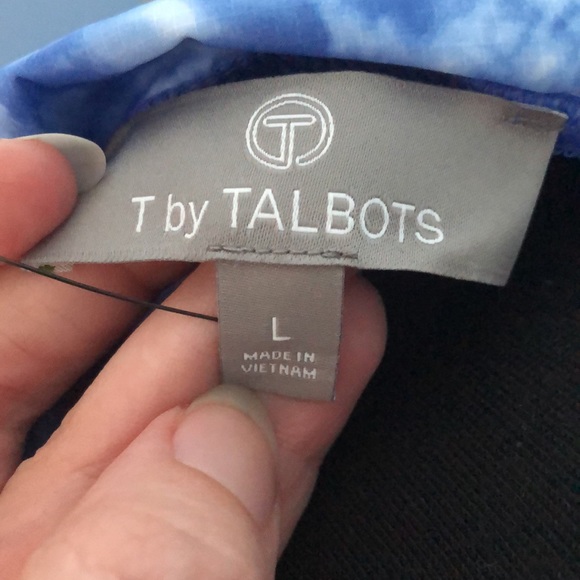 NWT Talbots hooded water resistant tie dye jacket - Picture 6 of 8